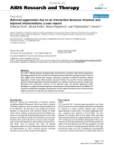 Báo cáo y học: Adrenal suppression due to an interaction between ritonavir and injected triamcinolone: a case report