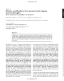 Báo cáo y học: Histone modifications: from genome-wide maps to functional insights