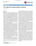 Báo cáo y học: The high-risk surgical patient revisited