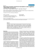 Báo cáo y học: Harnessing naturally randomized transcription to infer regulatory relationships among genes