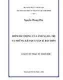 Luận văn Thạc sĩ Toán học: Điểm bất động của ánh xạ đa trị và những kết quả xấp xỉ bất biến