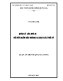 Luận án tiến sĩ Quản lý công: Quản lý của Nhà nước Việt Nam đối với quần đảo Hoàng Sa qua các thời kỳ