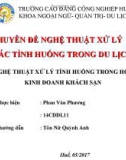 Chuyên đề: Nghệ thuật xử lý các tình huống trong du lịch