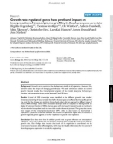 Báo cáo y học: Growth-rate regulated genes have profound impact on interpretation of transcriptome profiling in Saccharomyces cerevisiae