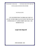 Luận văn Thạc sĩ: Các giải pháp nâng cao hiệu quả cho vay các dự án thuỷ điện tại Ngân hàng thương mại cổ phần Đầu tư và Phát triển Việt Nam – chi nhánh Gia Lai