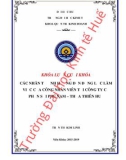 Khóa luận tốt nghiệp Quản trị kinh doanh: Các nhân tố ảnh hưởng đến động lực làm việc của công nhân tại Công Ty Cổ Phần Sợi Phú Nam- Thừa Thiên Huế