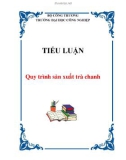 TIỂU LUẬN: Quy trình sản xuất trà chanh