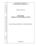 Luận văn Thạc sĩ Ngôn ngữ và Văn hóa Việt Nam: Giọng điệu trong Di cảo thơ Chế Lan Viên