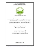 Luận văn Thạc sĩ Khoa học Môi trường: Nghiên cứu sử dụng vật liệu Mg/Al LDH – Zeolite xử lý các kim loại nặng(Cd2+ và Pb2+ ) trong môi trường đất