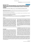 Báo cáo y học: Receptor for advanced glycation end products Glycine 82 Serine polymorphism and risk of cardiovascular events in rheumatoid arthritis