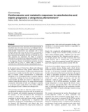 Báo cáo y học: Cardiovascular and metabolic responses to catecholamine and sepsis prognosis: a ubiquitous phenomenon