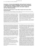 Báo cáo Y học: Proteolysis of bovine b-lactoglobulin during thermal treatment in subdenaturing conditions highlights some structural features of the temperature-modiﬁed protein and yields fragments with low immunoreactivity