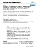 Báo cáo y học: A role for MCP-1/CCR2 in interstitial lung disease in children