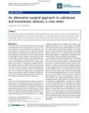 Báo cáo y học: An alternative surgical approach to subclavian and innominate stenosis: a case series