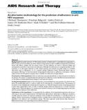 Báo cáo y học: An alternative methodology for the prediction of adherence to anti HIV treatment