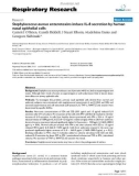 Báo cáo y học: Staphylococcus aureus enterotoxins induce IL-8 secretion by human nasal epithelial cells