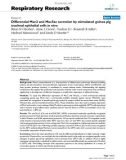 Báo cáo y học: Differential Muc2 and Muc5ac secretion by stimulated guinea pig tracheal epithelial cells in vitro