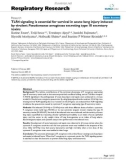 Báo cáo y học: TLR4 signaling is essential for survival in acute lung injury induced by virulent Pseudomonas aeruginosa secreting type III secretory toxins