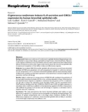 Báo cáo y học: Cryptococcus neoformans induces IL-8 secretion and CXCL1 expression by human bronchial epithelial cells