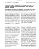 Báo cáo khóa học: Quantitative analysis, using MALDI-TOF mass spectrometry, of the N-terminal hydrolysis and cyclization reactions of the activation 2 process of onconase