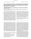 Báo cáo khoa học: Proper targeting and activity of a nonfunctioning thyroid-stimulating hormone receptor (TSHr) combining an inactivating and activating TSHr mutation in one receptor