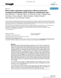 Báo cáo y học: Short reflex expirations (expiration reflexes) induced by mechanical stimulation of the trachea in anesthetized cats