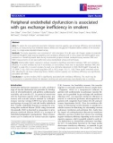 Báo cáo y học: Peripheral endothelial dysfunction is associated with gas exchange inefficiency in smokers