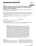 Báo cáo y học: Cigarette smoke attenuates the production of cytokines by human plasmacytoid dendritic cells and enhances the release of IL-8 in response to TLR-9 stimulation