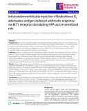 Báo cáo y học: Intracerebroventricular injection of leukotriene B4 attenuates antigen-induced asthmatic response via BLT1 receptor stimulating HPA-axis in sensitized rats