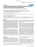 Báo cáo y học: An artificial intelligence tool to predict fluid requirement in the intensive care unit: a proof-of-concept study