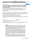 báo cáo hóa học: The chemiluminescence based Ziplex® automated workstation focus array reproduces ovarian cancer Affymetrix GeneChip® expression profiles