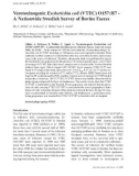 Báo cáo khoa học: Verotoxinogenic Escherichia coli (VTEC) O157: H7 A Nationwide Swedish Survey of Bovine Faeces