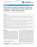 Báo cáo y học: Links between maternal postpartum depressive symptoms, maternal distress, infant gender and sensitivity in a high-risk population