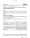 Báo cáo y học: Comprehensibility, reliability, validity, and responsiveness of the Thai version of the Health Assessment Questionnaire in Thai patients with rheumatoid arthritis