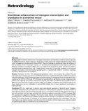 Báo cáo y học: Coordinate enhancement of transgene transcription and translation in a lentiviral vector