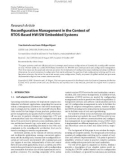 Báo cáo hóa học: Research Article Reconﬁguration Management in the Context of RTOS-Based HW/SW Embedded Systems