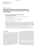 Báo cáo hóa học: Research Article Removing the Inﬂuence of Shimmer in the Calculation of Harmonics-To-Noise Ratios Using Ensemble-Averages in Voice Signals