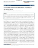 Báo cáo hóa học: Crystal and electronic structure of PbTe/CdTe nanostructures