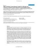 Báo cáo y học: High resolution transcriptome maps for wild-type and nonsense-mediated decay-defective Caenorhabditis elegans.