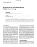 Báo cáo hóa học: An Approximate Algorithm for Robust Adaptive Beamforming