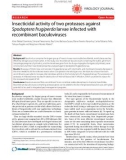 Báo cáo y học: Insecticidal activity of two proteases against Spodoptera frugiperda larvae infected with recombinant baculoviruses Aline Welzel Gramkow, Simone Perecmanis, Raul Lim