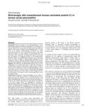 Báo cáo khoa học: Drotrecogin alfa (recombinant human activated protein C) in severe acute pancreatitis