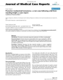 Báo cáo khoa hoc: Posterior mediastinal hematoma – a rare case following a fall from standing height: a case report