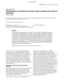 Báo cáo y học: Endotoxemia in critically ill patients: why a reliable test could be beneficial