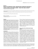 Báo cáo y học: Bench-to-bedside review: Appropriate antibiotic therapy in severe sepsis and septic shock - does the dose matter