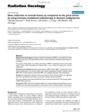 Báo cáo khoa học: Dose reduction to normal tissues as compared to the gross tumor by using intensity modulated radiotherapy in thoracic malignancies