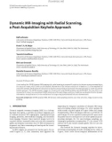 Báo cáo hóa học: Dynamic MR-Imaging with Radial Scanning, a Post-Acquisition Keyhole Approach