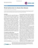 Báo cáo y học: Renal dysfunction in chronic liver disease