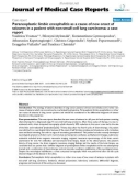 Báo cáo y học: Paraneoplastic limbic encephalitis as a cause of new onset of seizures in a patient with non-small cell lung carcinoma: a case report