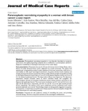 Báo cáo y học: Paraneoplastic necrotizing myopathy in a woman with breast cancer: a case report